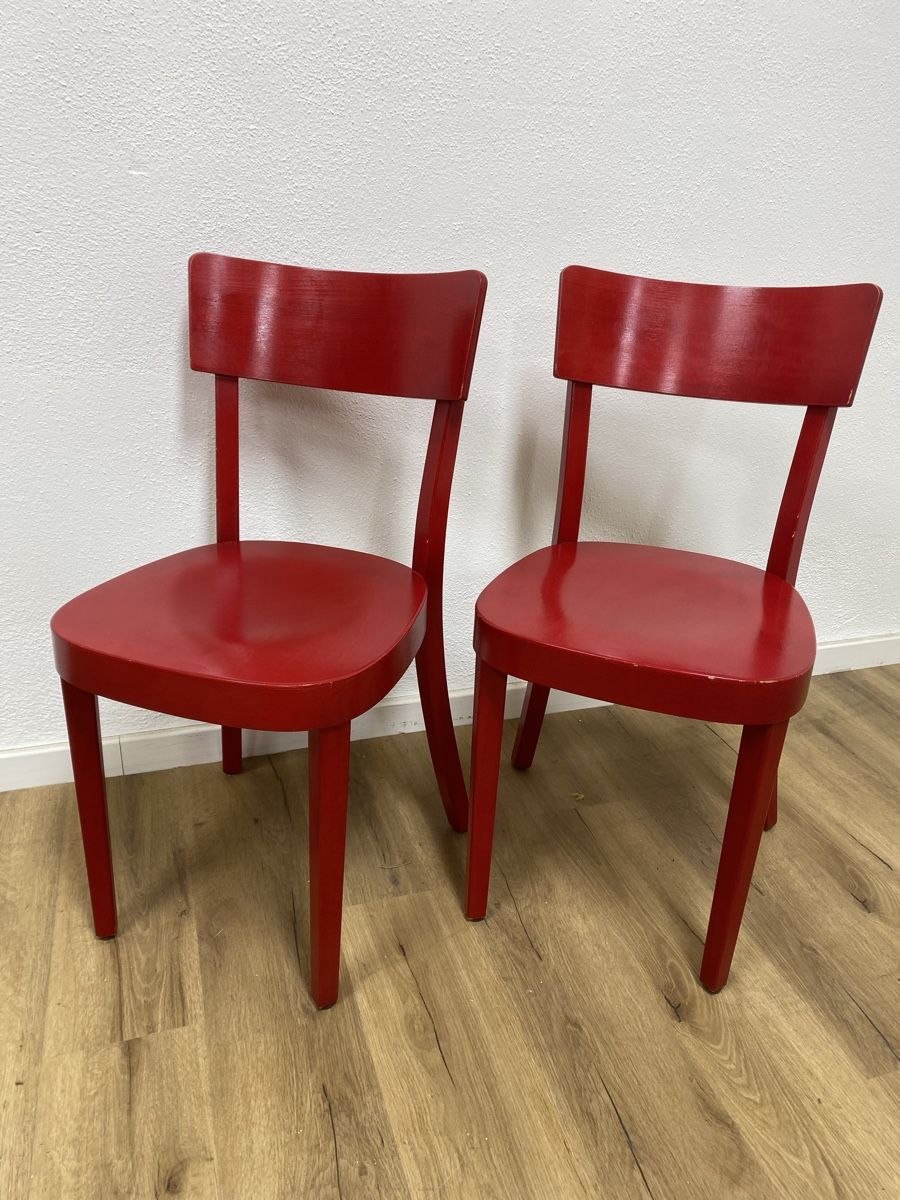 Horgen Glarus Sedie: Beizenstühle Horgen Glarus rot – Usato da Basel venduto da MoebelSackmann 2