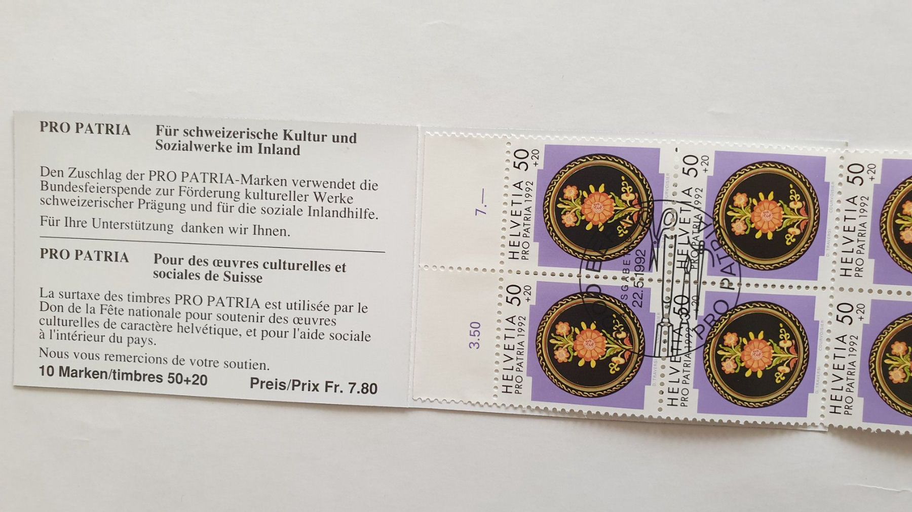 Tutti i francobolli: 7 Markenhefte. Pro Patria. 90iger. CHF 72.- – Nuovo e nell'imballaggio originale da Goldach venduto da armando_r 4