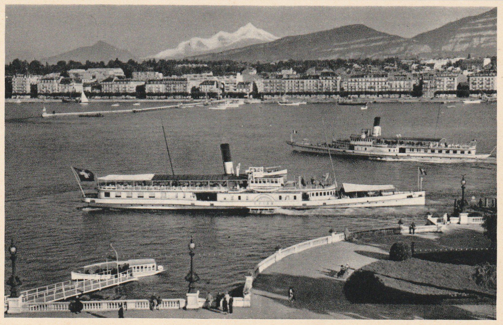 Ansichtskarten: Geneve mit Dampfschiffen – Gebraucht aus Rorschacherberg von fratovi2