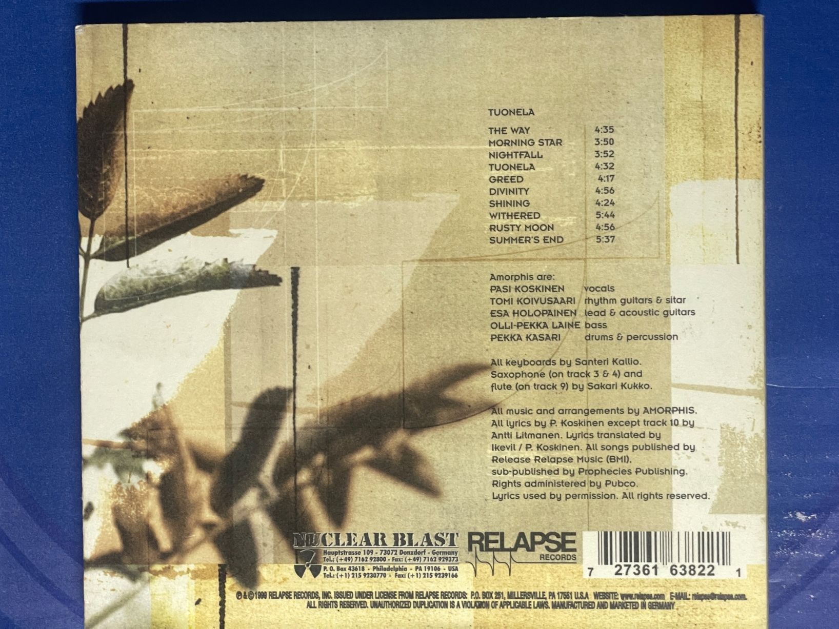 CDs: Amorphis-Tuonela – Gebraucht aus Muri b. Bern von AdidasCollector 1