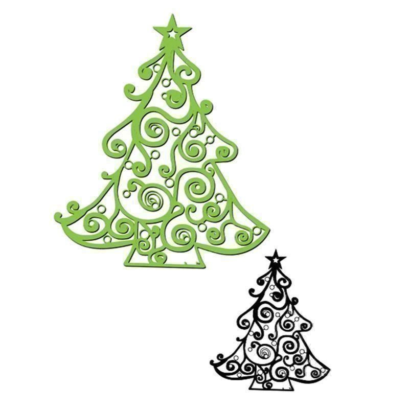 Schablonen: WEIHNACHTSBAUM 4 STANZSCHABLONE – Neu und originalverpackt aus Affoltern am Albis von scrapbooking 1