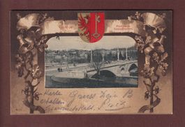 GENEVE - Pont de la Coulouvrenière - Blason - 1901