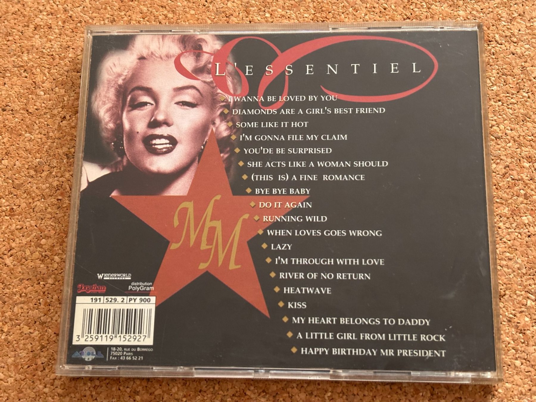 CD: MARILYN MONROE - L'ESSENTIEL – Usato da Binningen venduto da samorga21 2