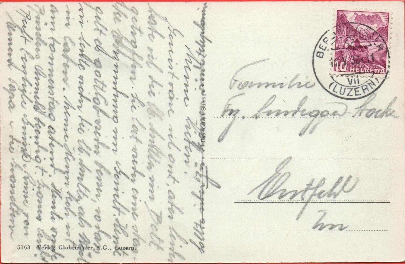 Cartes postales: BEROMÜNSTER Stift mit Schulhaus – D'occasion à Jona par philajona 1