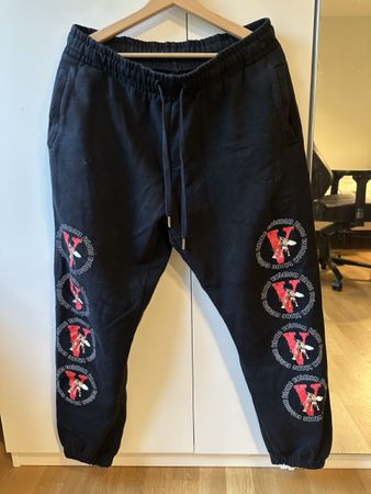 Vlone Rodman Sweatpants - Black, Unique Design, Size L