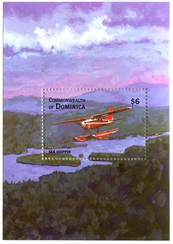 Tutti i francobolli: Block "Flugzeuge". Dominica. – Nuovo e nell'imballaggio originale da Basel venduto da Butsch5