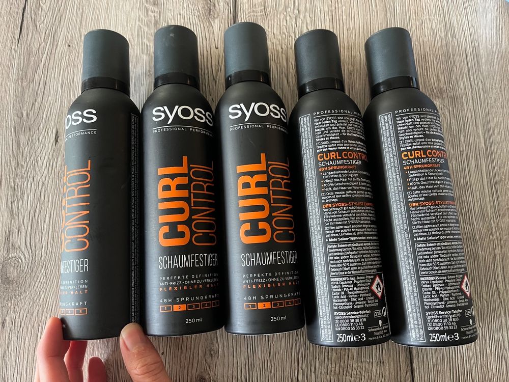 5 Stk. Syoss Schaumfestiger curl control, NEU (Neu (gemäss Beschreibung ...