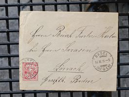 Alter Brief Schweiz / Gelaufen Basel 1895
