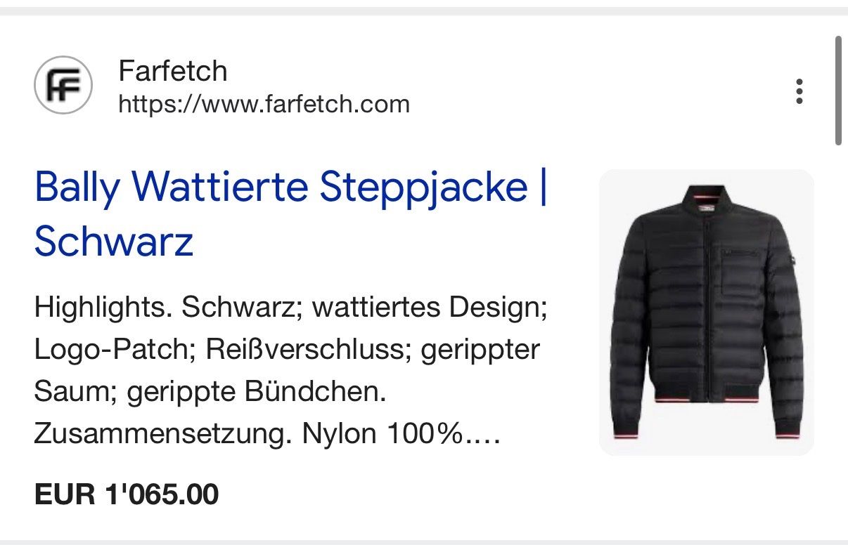 Bally Giacche: Daunenjacke BALLY NEU – Nuovo e nell'imballaggio originale da Dietlikon venduto da privat964 2