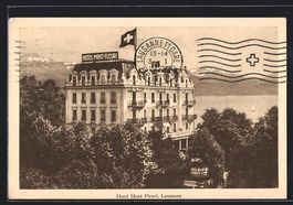 AK Lausanne, Hotel Mont Fleuri, 1929