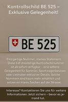 Kontrollschild BE 525 Exklusive Gelegenheit!