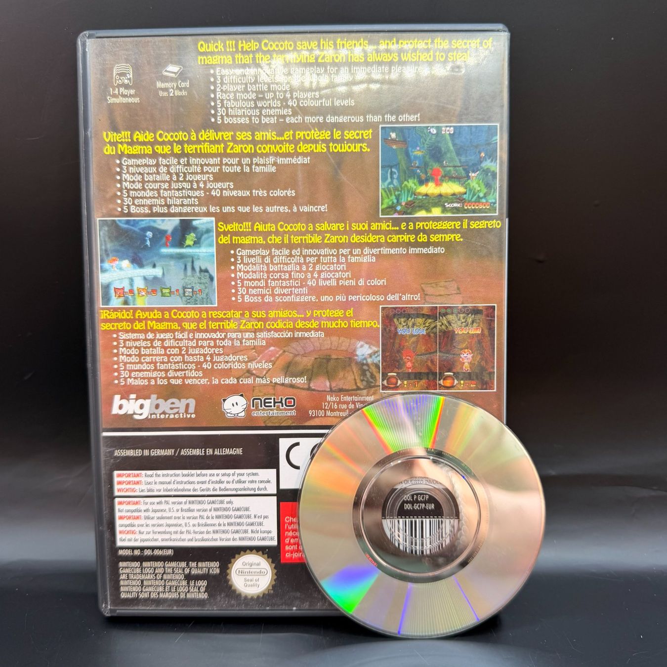 Nintendo Giochi: Cocoto Platform Jumper Gamecube – Usato da Düdingen venduto da Nerdworld 1