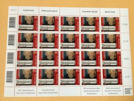 20x Fr. -.85 Briefmarken Frankatur Hans Ulrich Grubenmann