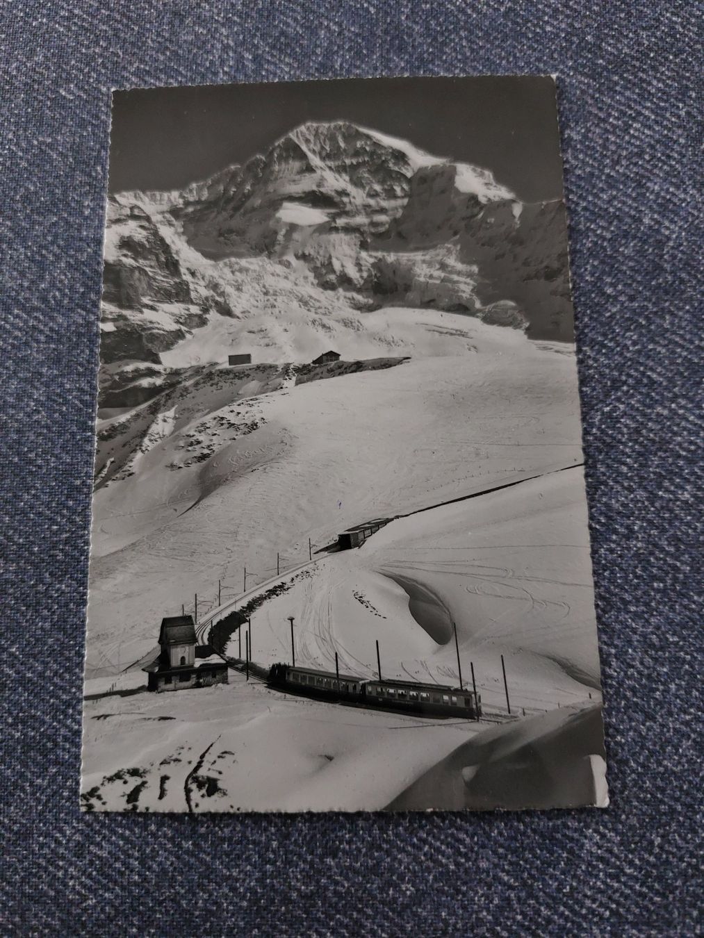 Cartoline postali: Antike Postkarte Jungfraubahn mit Mönch – Usato da Winterberg ZH venduto da Evaanna0