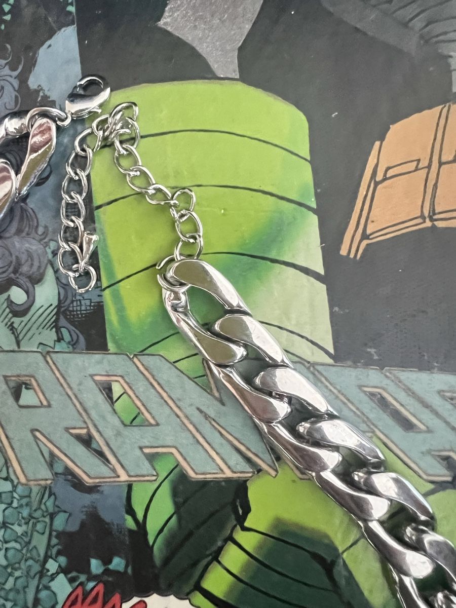 Colliers:  Fette Cuban chain mit Strass – Neuf (Voir description) à OBERRIEDEN par legpit 2