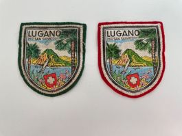 2 x Wanderabzeichen Lugano San Salvatore