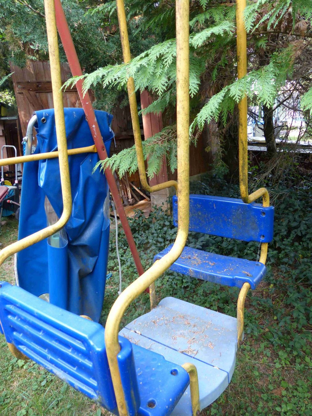 Autre balançoires de jardin: Schaukelgestell mit zwei Sitzen und einer Hängematte – D'occasion à Jona par Cinnestig 5