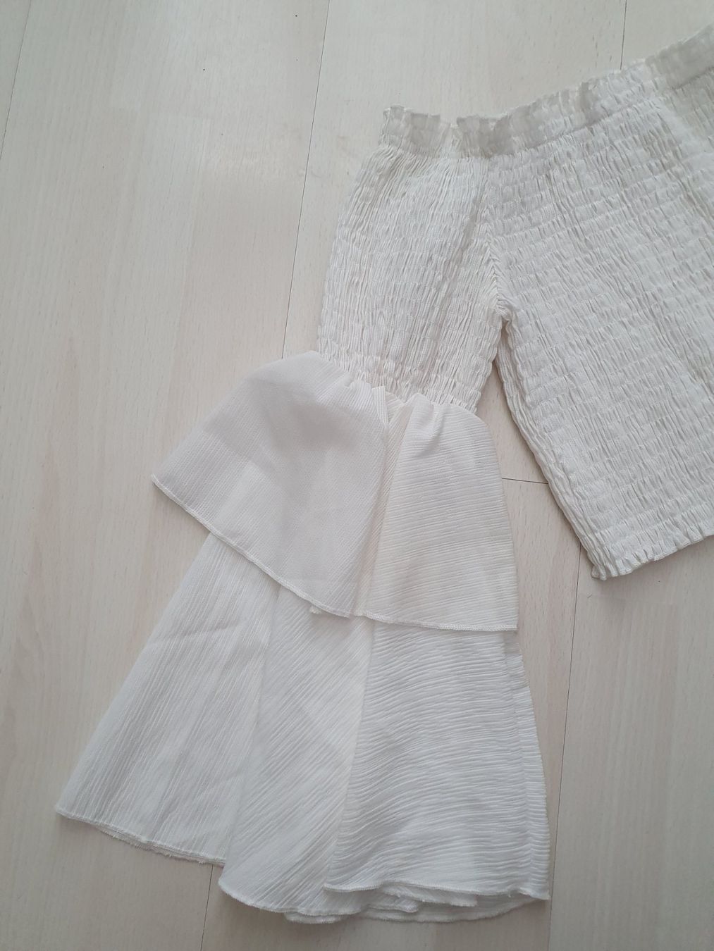 Camicette: Helle Bluse m. Trompetenärmel Gr S – Nuovo (secondo la descrizione) da Münsingen venduto da BlackTears-3 3