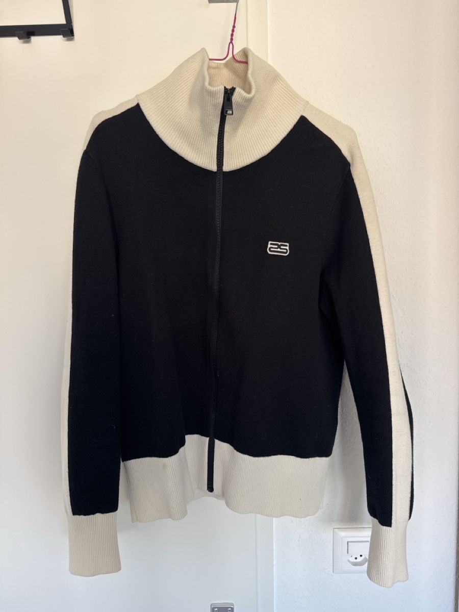Sandro Gilet & Giacche: Sandro - Oscar Casas two tone Zip - Cardigan Jacket – Usato da Onex venduto da dan_mk2s