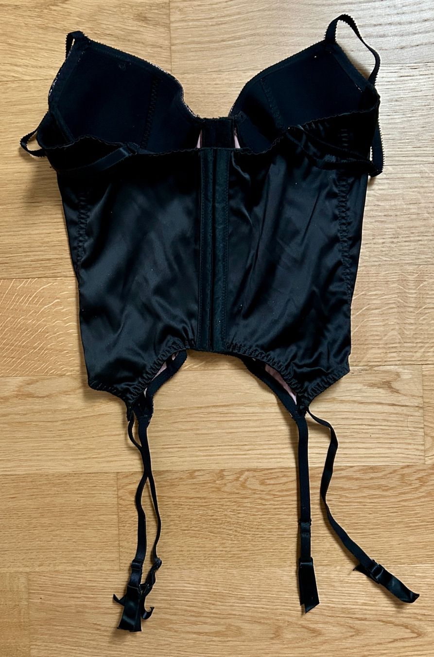 La Redoute Altra biancheria intima: Korsage mit Spitze rosa/schwarz mit Strapsbänder – Usato da Bern venduto da Chuerbis 2