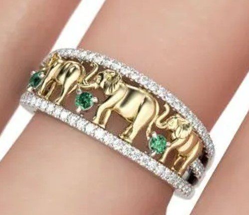 Anelli: Ring 819 oder 820– Elefant – Grösse 8 oder 10 – Nuovo e nell'imballaggio originale da Goldiwil (Thun) venduto da han_v5b7 2