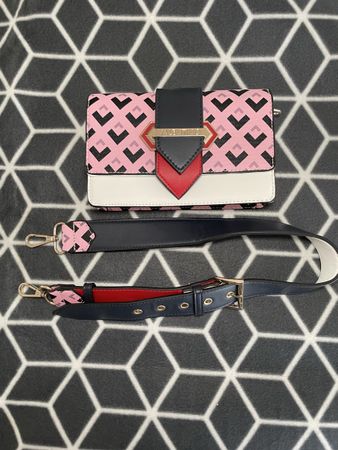 Umhängetasche Valentino - pink/weiss/blau