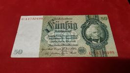 50 Reichsmark Note, 1933, Berlin, Antik Geldschein Top