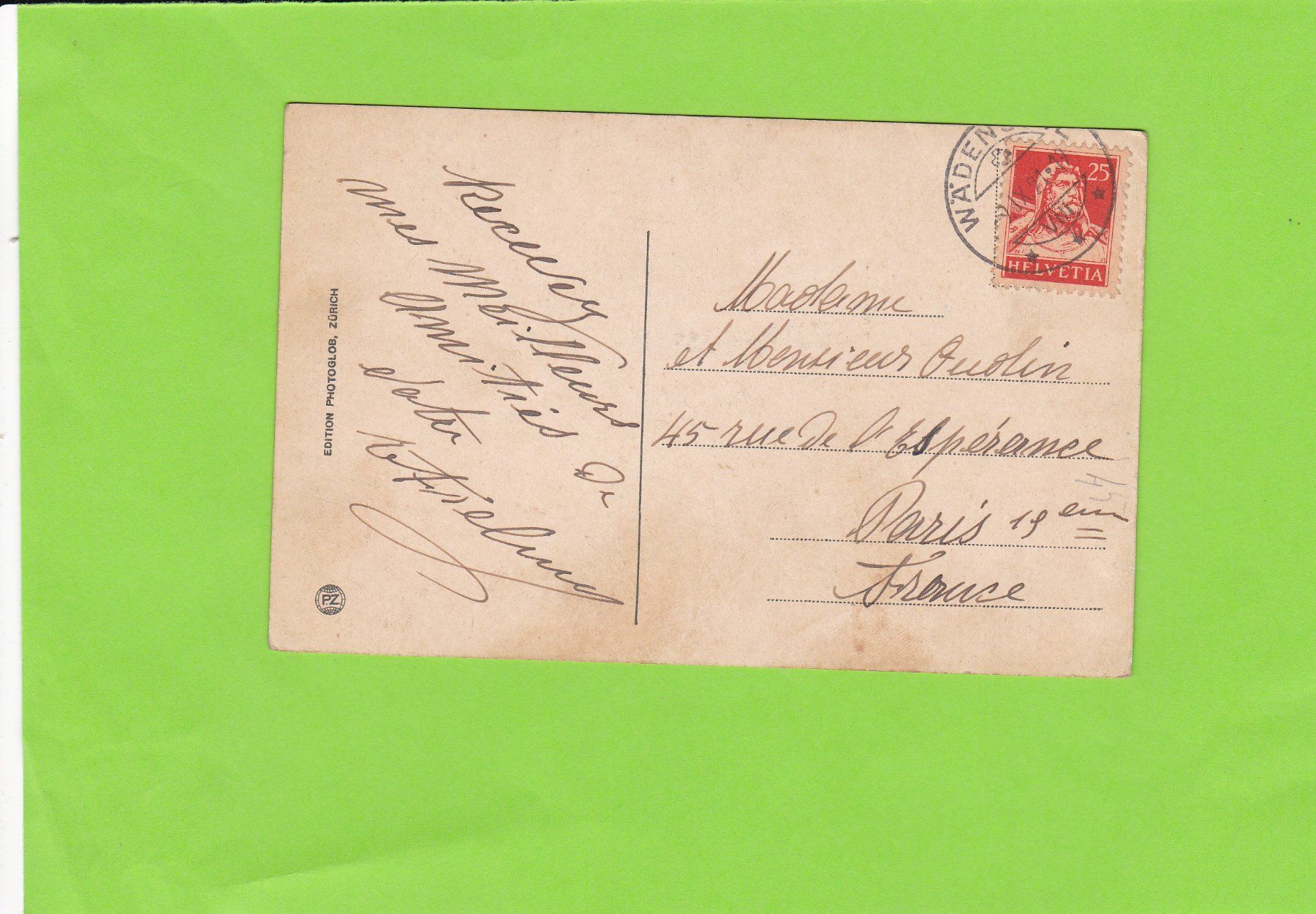Cartoline postali: St. Moritz-Bad--1921 – Usato da St. Peterzell venduto da neckertal 1