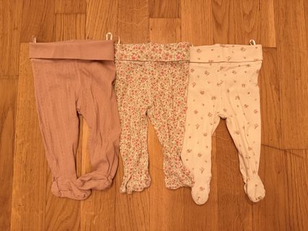 Lot de 3 legging bébé avec pieds