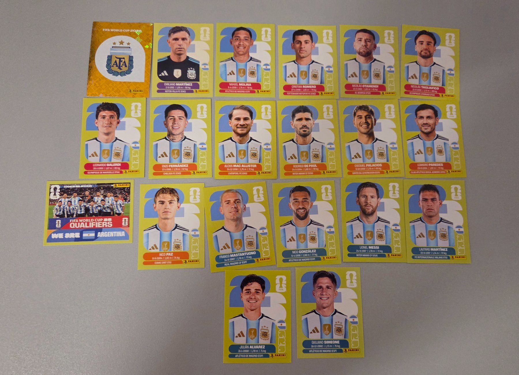 Panini Carte collezionabili: Lot Complet L'Argentine – Nuovo (secondo la descrizione) da martigny venduto da cri_b6mg