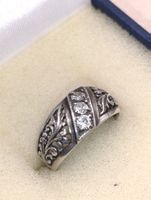 Vintage 925er Silber Ring Zirkonia Meisterpunze 80er USSR