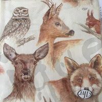 Serviette forest animals (t352) 3Stk.