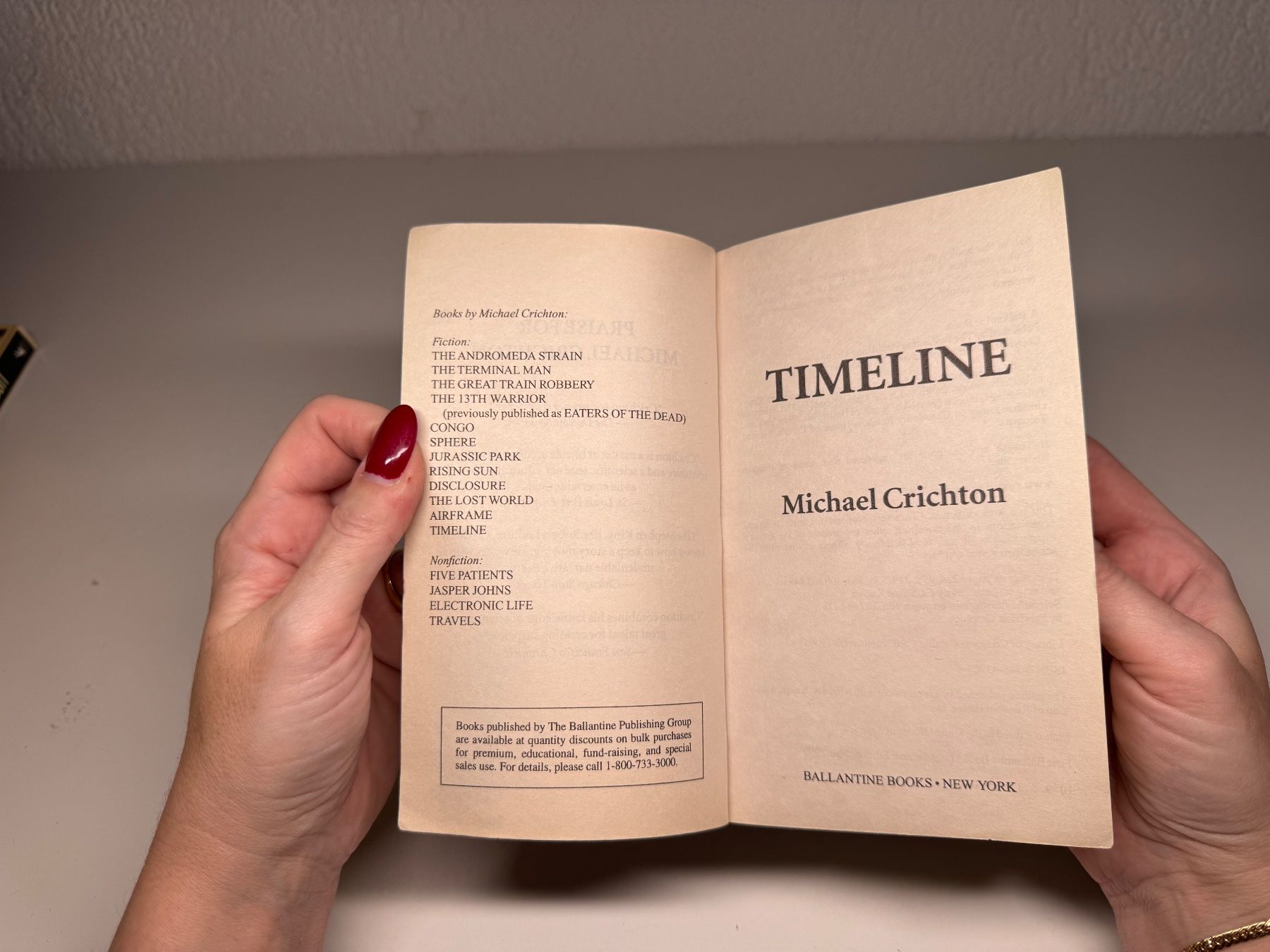 Libri: NOVEL: Michael Chrichton, Timeline – Usato da Grosswangen venduto da English_books 2