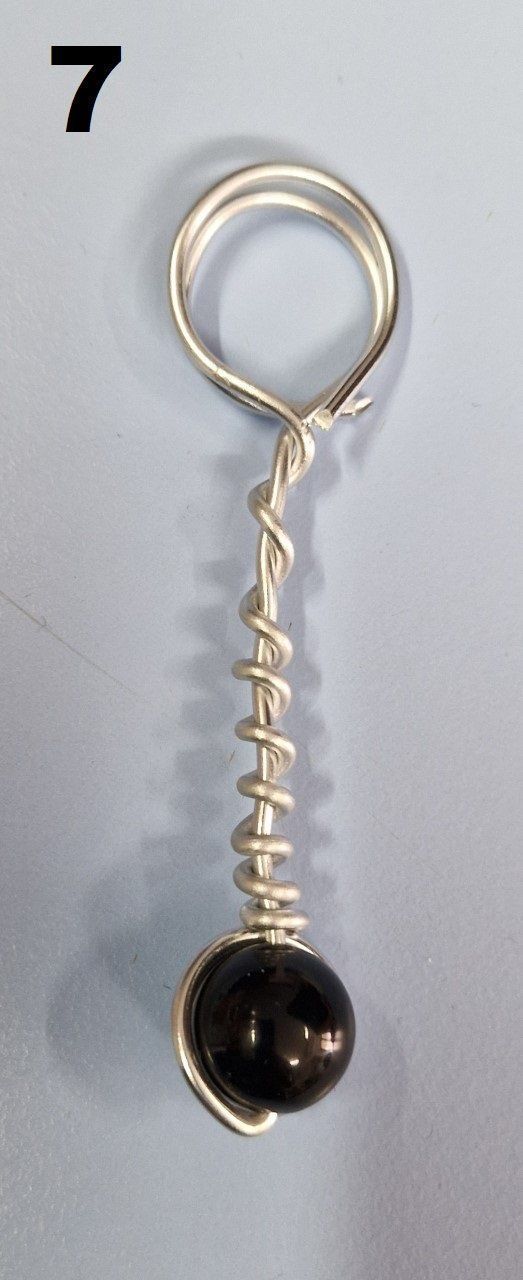 Portachiavi: Porte-clé alu argenté et perles UNIQUE – Nuovo e nell'imballaggio originale da St-Imier venduto da goodber 6