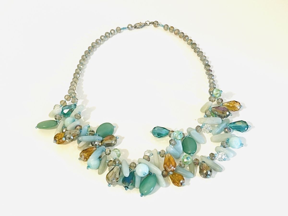 Ketten: Ocean Glass Statement Necklace – Neu (gemäss Beschreibung) aus Rüschlikon von topswissvintage 5