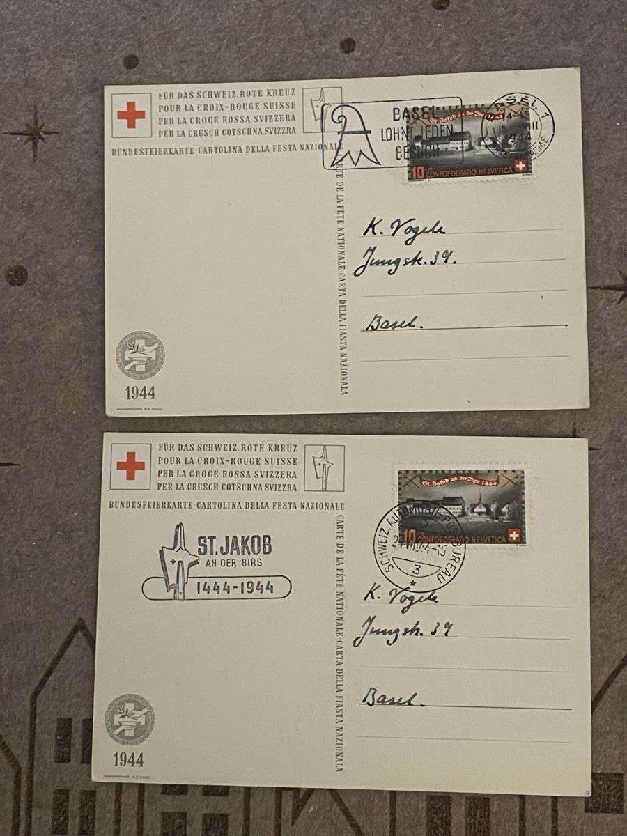 Cartoline postali: Rotes Kreuz 1944 – Usato da Thun venduto da Thunersee2 1