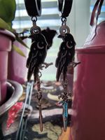 Gothic Ohrringe Dolch & Rabe "Come join the Murder"