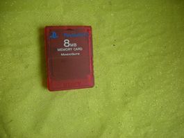 Playstation 2 Transparent-Rot Memory Card