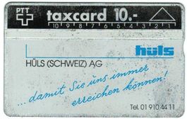 Taxcard 011F_11739 (K-90/39) Hüls 2. Qualität