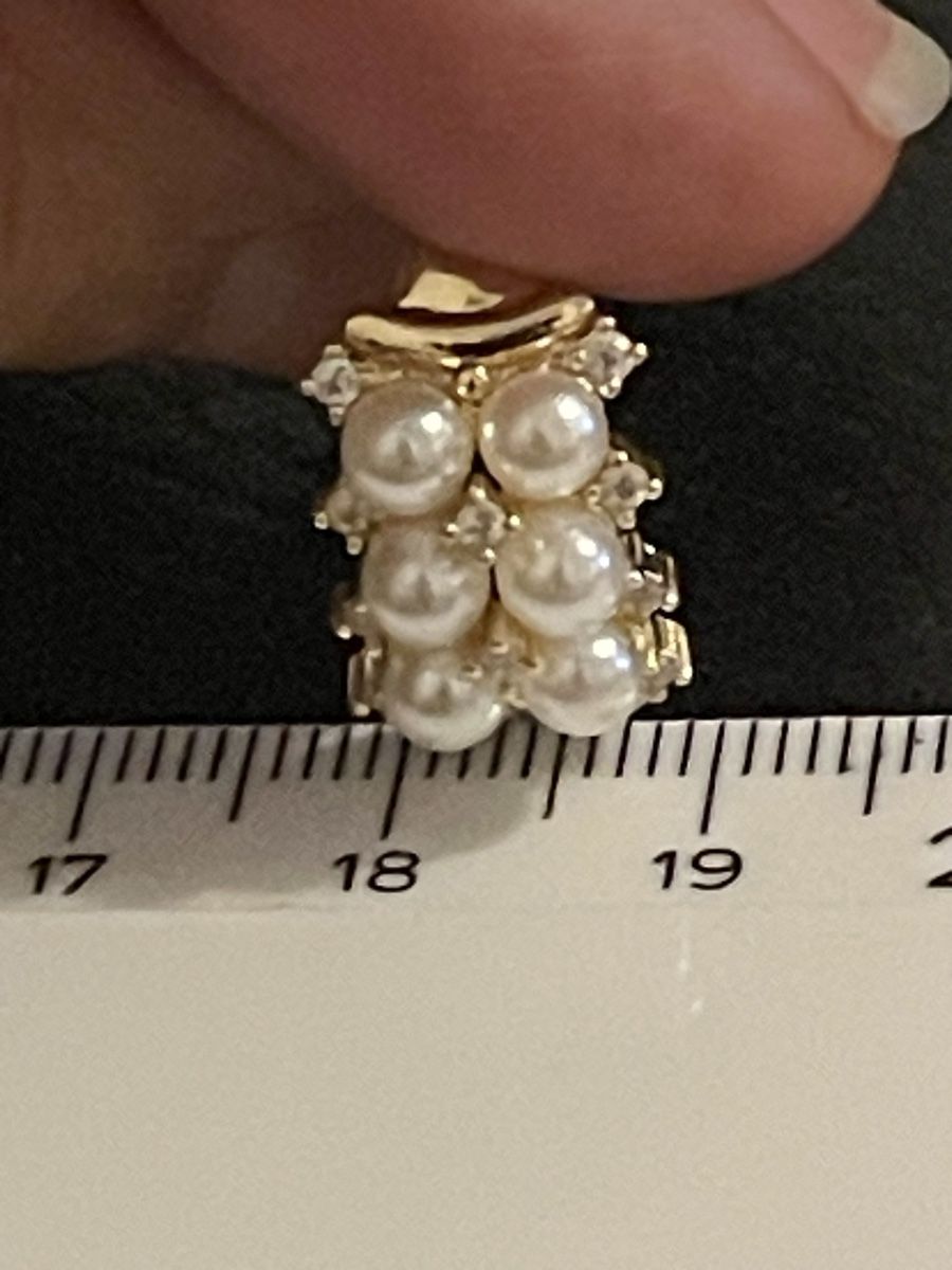 Anelli: Bague vintage avec perles 60 neuve chic – Nuovo (secondo la descrizione) da Kloten venduto da Vermicelles 1