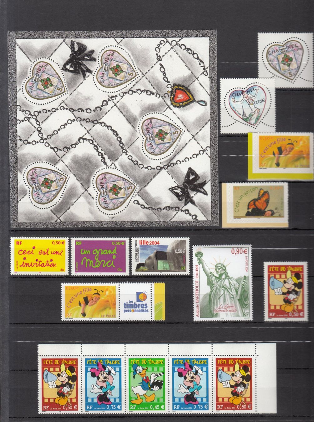 Alle Briefmarken: Frankreich 2004 postfrisch – Gebraucht aus Bürglen TG von StampGraf