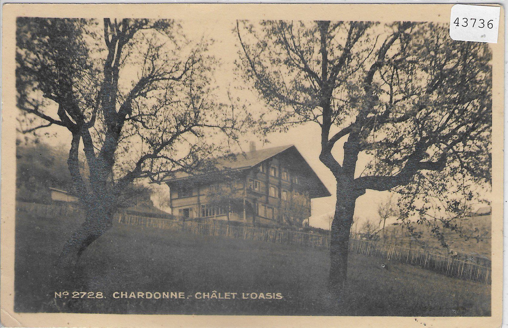 Cartoline postali: Chardonne - Chalet l'Oasis – Usato da Ettingen venduto da Kartenplanet