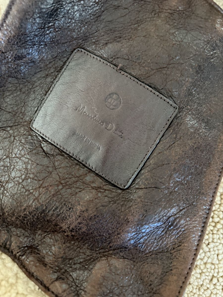 Massimo Dutti Giacche: Brown Leather Shearling Lined Winter Jacket - Massimo Dutti  – Usato da Zürich venduto da max_9ym2 2