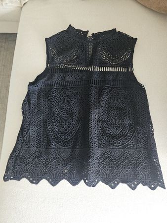 Damen Oberteil Mango Crochet Häkel Top M neuwertig