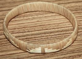 Armband Armreif Armspange Holz Bast Ø ca. 7cm