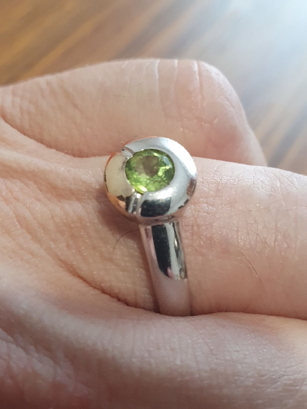 Anelli: Designer Peridot Ring in 925er Silber – Usato da Wohlen AG venduto da palmsprings 2