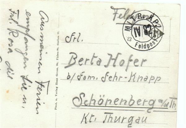 Ansichtskarten: FLAWIL No. 20060 gel. Feldpost – Gebraucht aus Jona von philajona 2