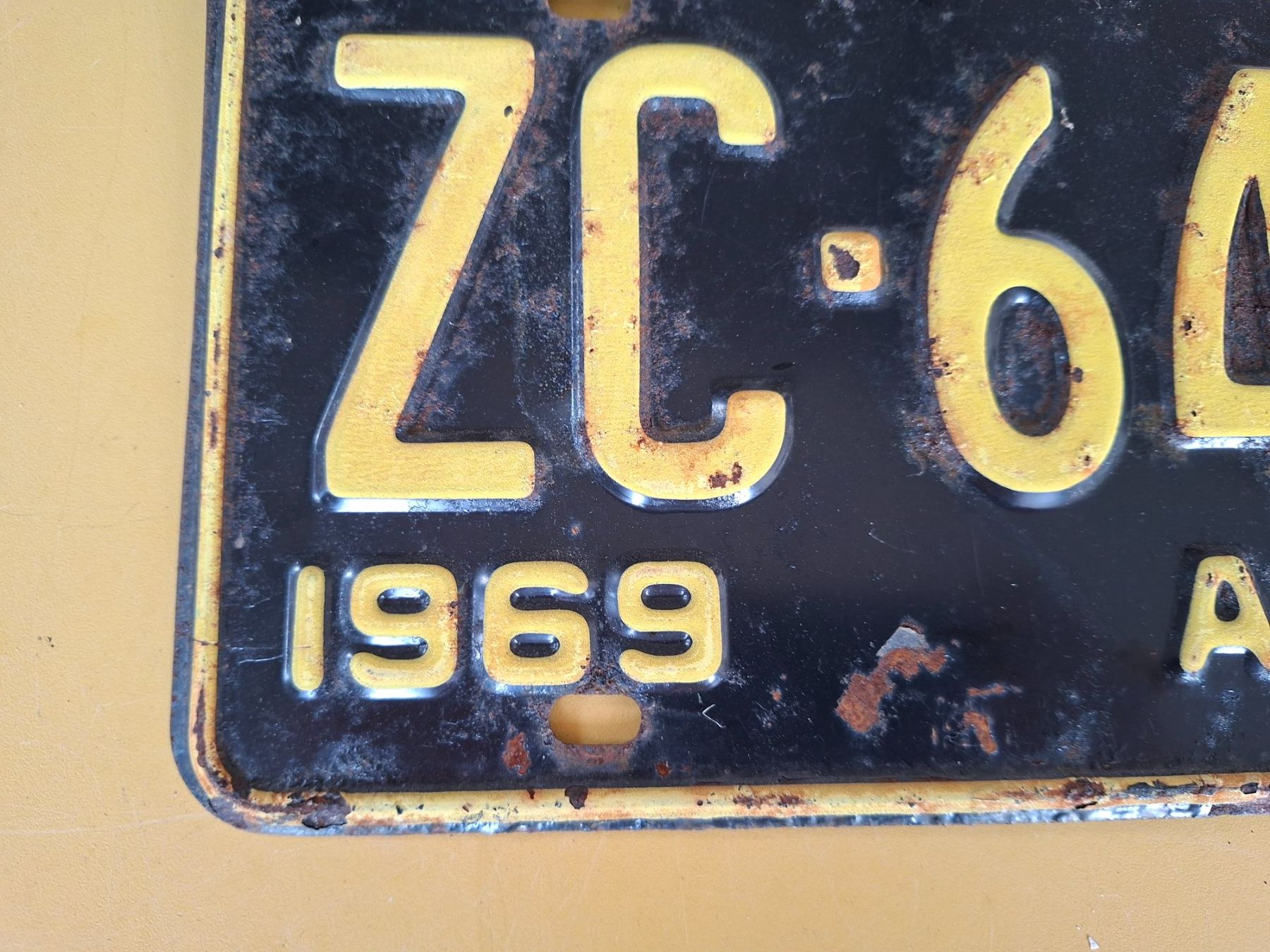 Insegne: Nummerschild Alberta 1969 ZC-64-96 original – Usato da Ehrendingen venduto da CHMEX 2