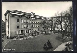 Basel, Augenspital mit Gartenanlage und 
