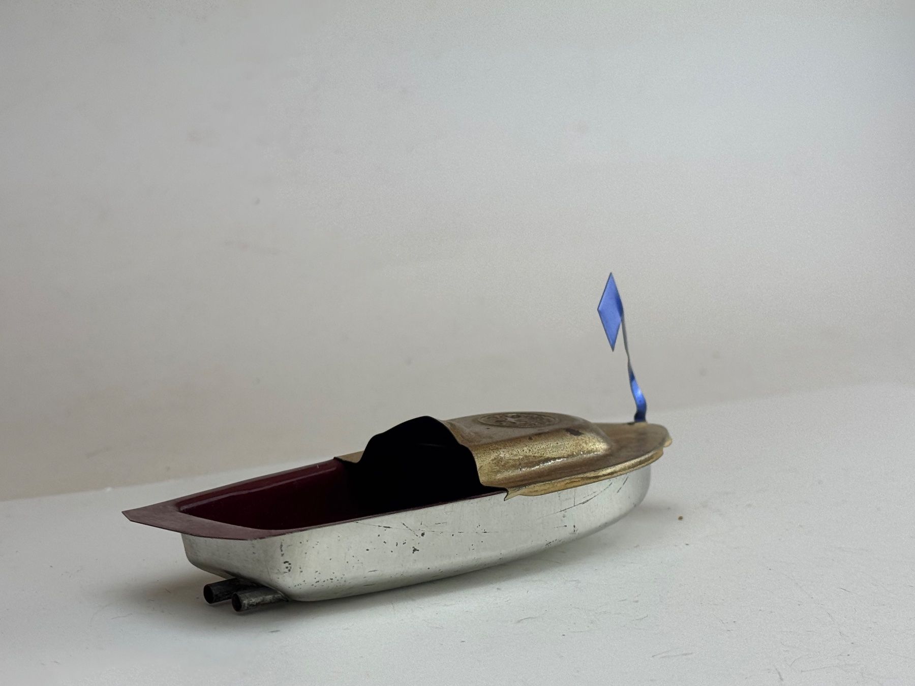 Giocattoli: GB5- Altes Blech Spielzeug Boot ca. 15 cm lang – Usato da Elm venduto da Wikmtz 1